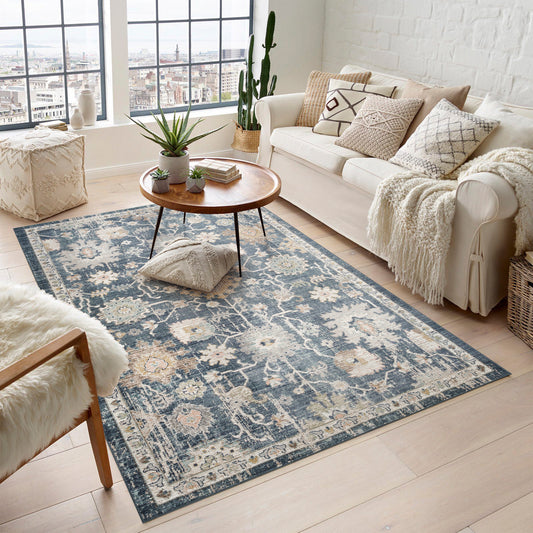 Maia Lagoon Navy Blue Rug