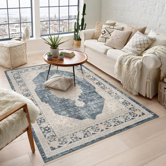 Maia Orchid Navy Blue Rug