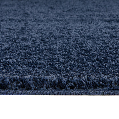 My Rug Midnight Blue Medium Shaggy Machine Washable Rug 140cm x 200cm