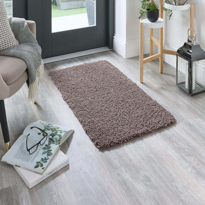 My Rug Fleck Mocha Medium Shaggy Machine Washable Rug 140cm x 200cm