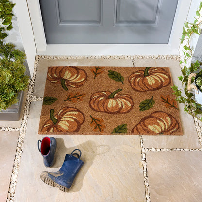 Halloween Pumpkins Coir Doormat