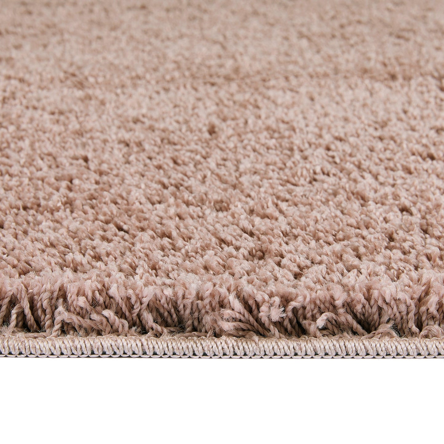 My Rug Nude Pink Medium Shaggy Machine Washable Rug 140cm x 200cm