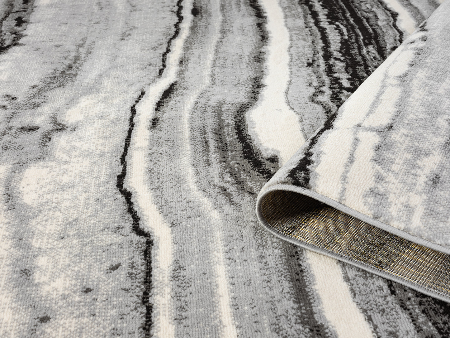 Obsidian Coast Grey Rug