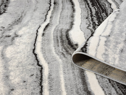 Obsidian Coast Grey Rug