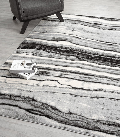 Obsidian Coast Grey Rug