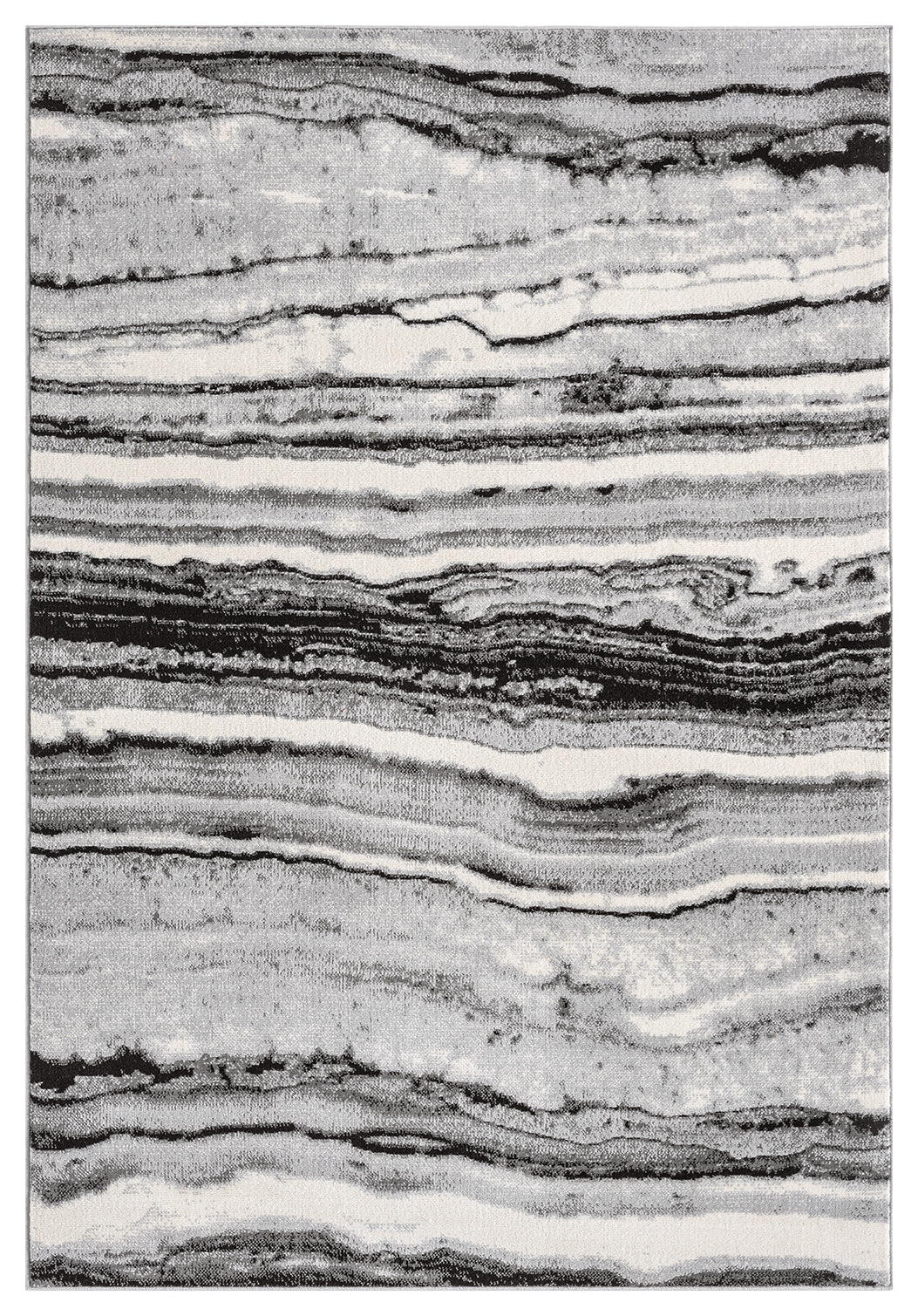 Obsidian Coast Grey Rug