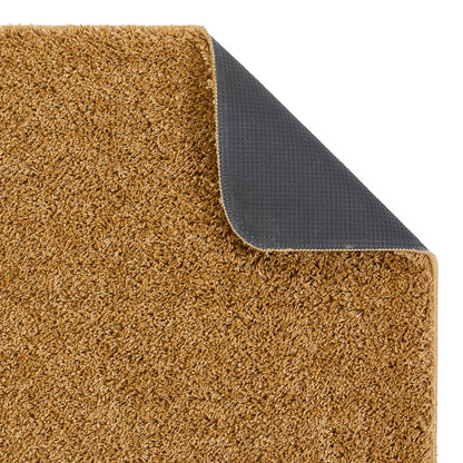 My Rug Ochre Deep Yellow Medium Shaggy Machine Washable Rug 140cm x 200cm