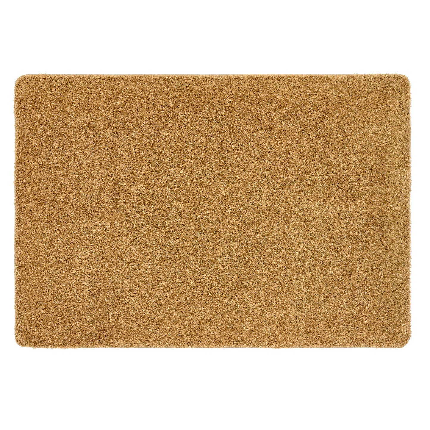 My Rug Ochre Deep Yellow Medium Shaggy Machine Washable Rug 140cm x 200cm