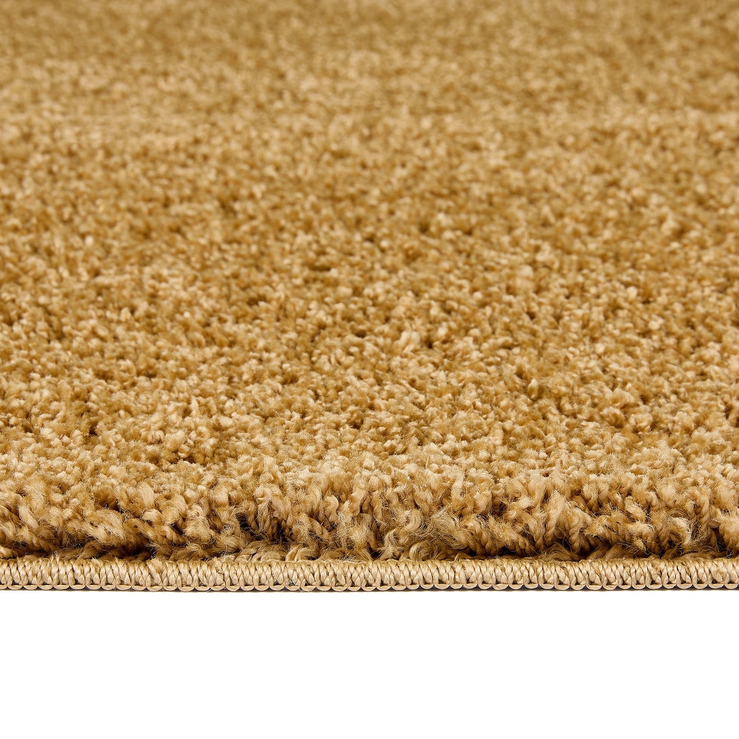 My Rug Ochre Deep Yellow Medium Shaggy Machine Washable Rug 140cm x 200cm