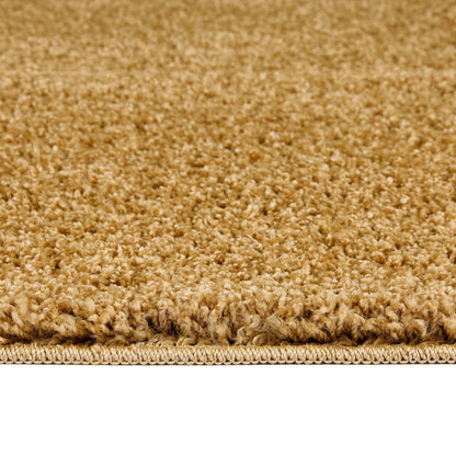 My Rug Ochre Deep Yellow Medium Shaggy Machine Washable Rug 140cm x 200cm