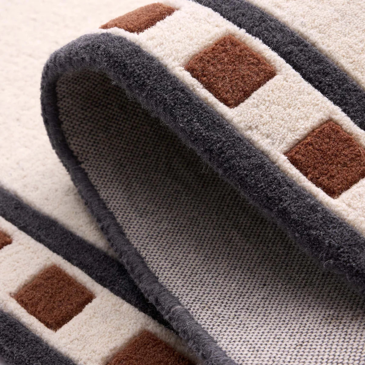 Origin Borderline Natural Beige Premium Wool Rug