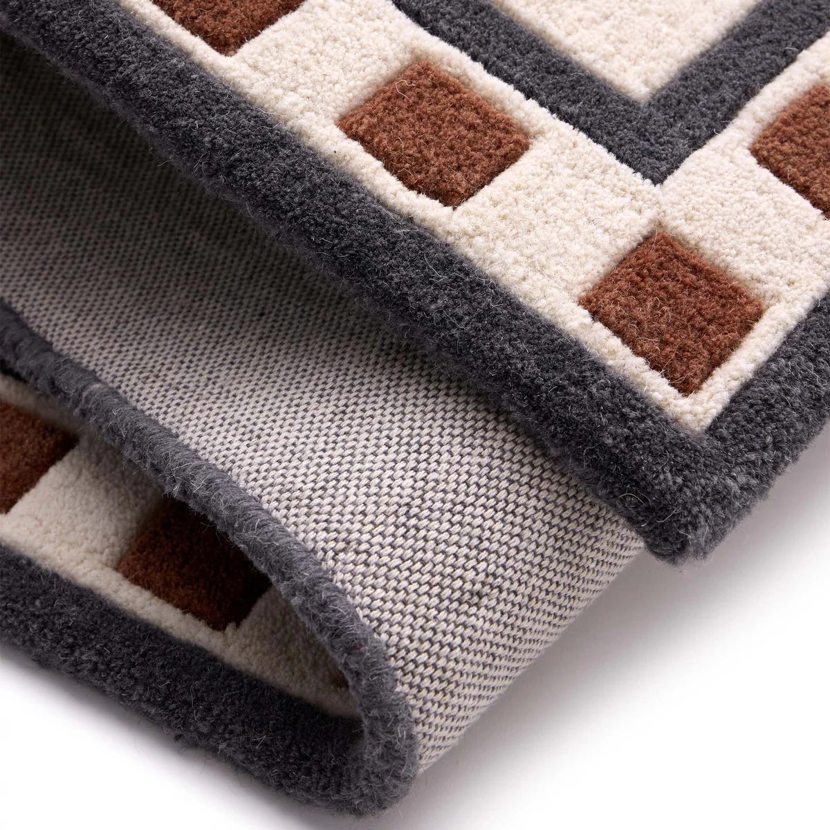 Origin Borderline Natural Beige Premium Wool Rug