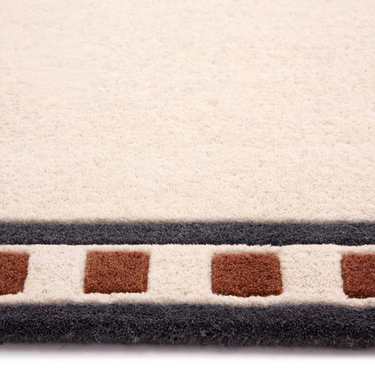 Origin Borderline Natural Beige Premium Wool Rug