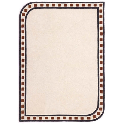 Origin Borderline Natural Beige Premium Wool Rug