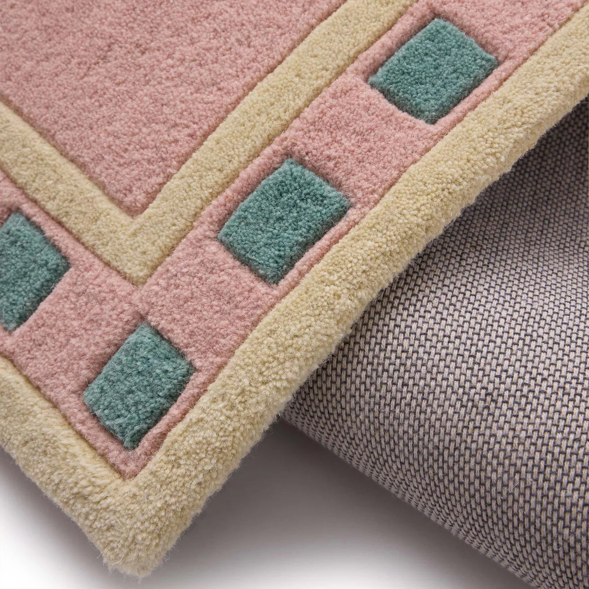 Origin Borderline Pink Premium Wool Rug