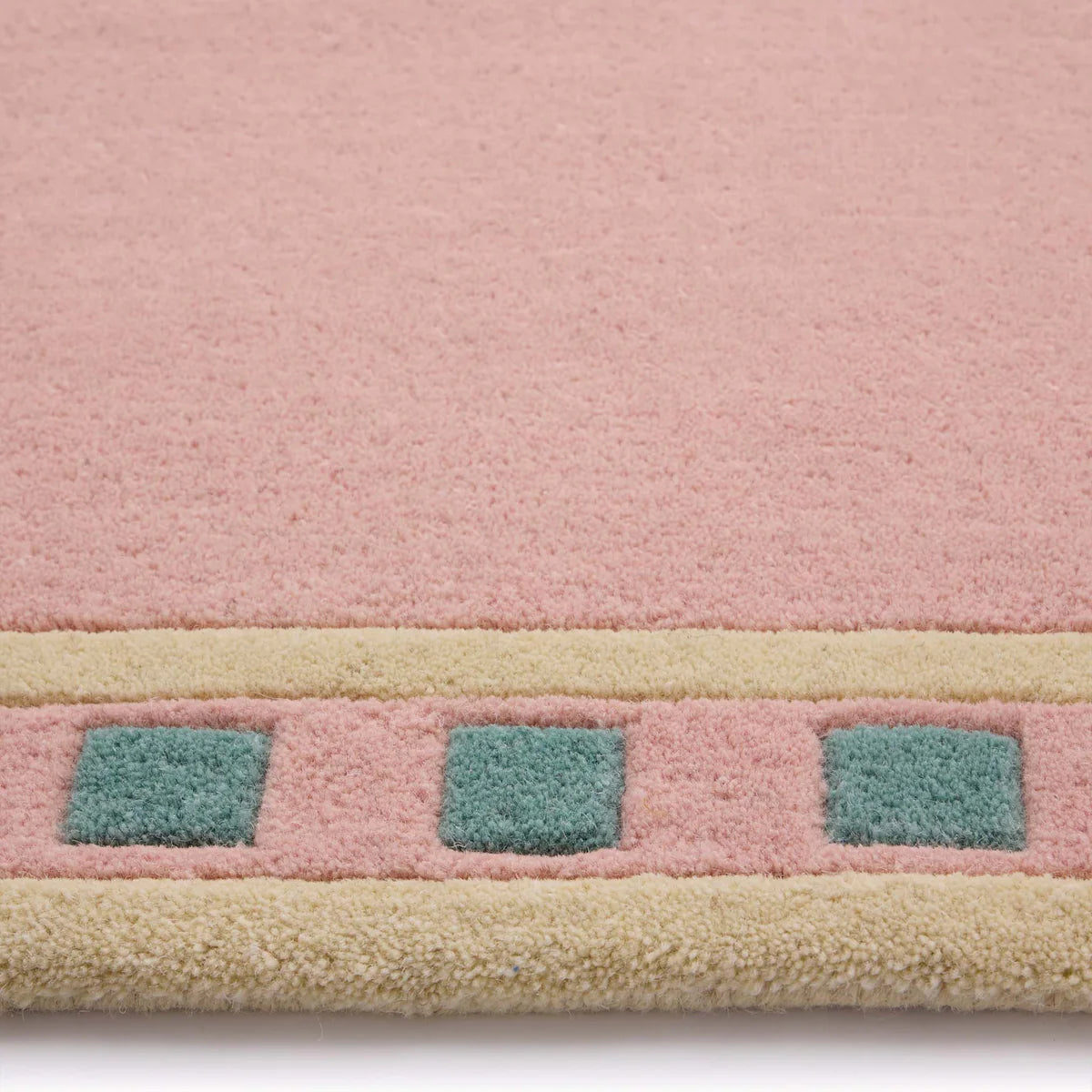 Origin Borderline Pink Premium Wool Rug