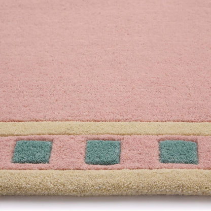 Origin Borderline Pink Premium Wool Rug