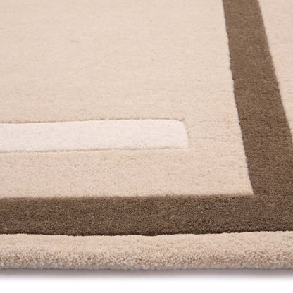 Origin Contour Beige and Brown Wool Rug