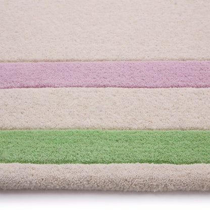 Origin Contour Lavender Lilac and Green Wool Rug