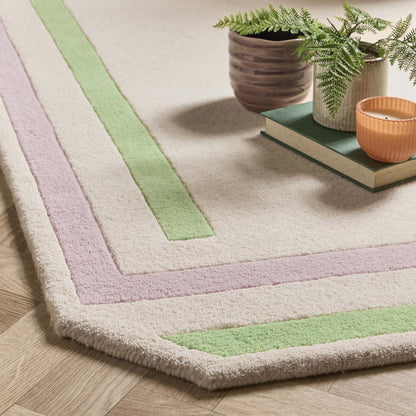 Origin Contour Lavender Lilac and Green Wool Rug