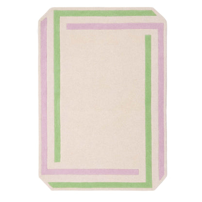 Origin Contour Lavender Lilac and Green Wool Rug
