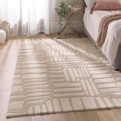 Origin Pathway Large Washable Cream Rug 160cm X 230cm