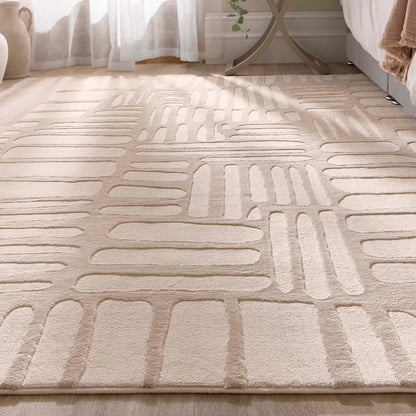 Origin Pathway Large Washable Cream Rug 160cm X 230cm