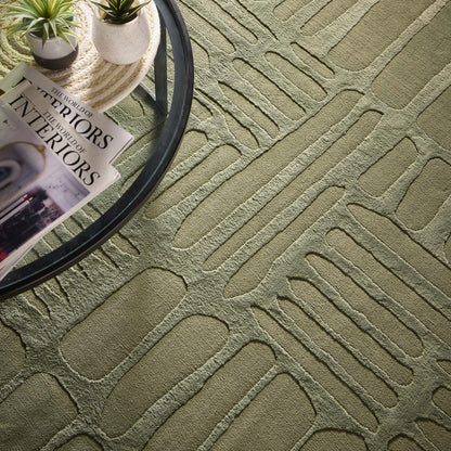 Origin Pathway Large Washable Green Rug 160cm X 230cm