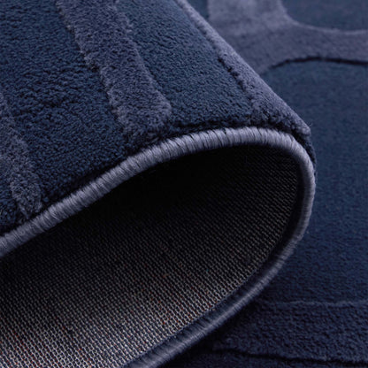 Origin Pathway Large Navy Blue Washable Rug 160cm X 230cm