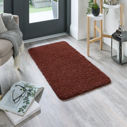 My Rug Ox Red Medium Shaggy Machine Washable Rug 140cm x 200cm