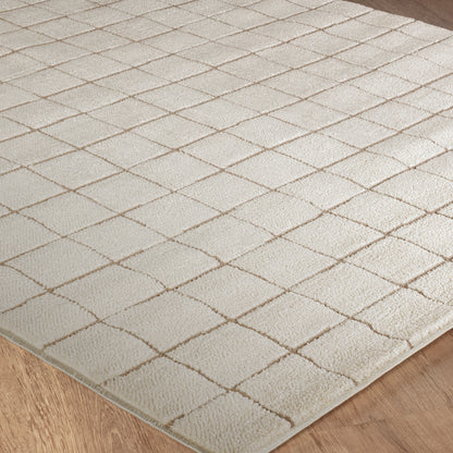 Cascade Our PNW Home Cream Modern High Pile Rug