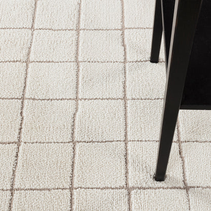 Cascade Our PNW Home Cream Modern High Pile Rug