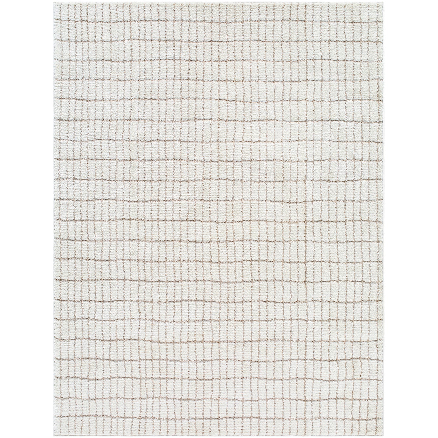 Cascade Our PNW Home Cream Modern High Pile Rug