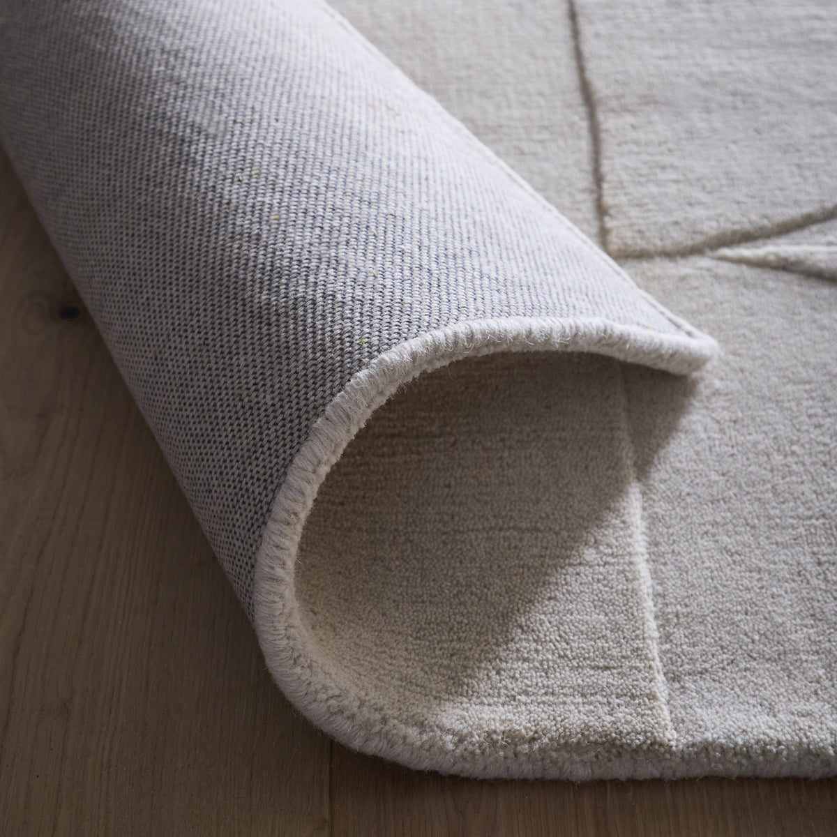 Origins Penny Cream Geometric Wool Rug