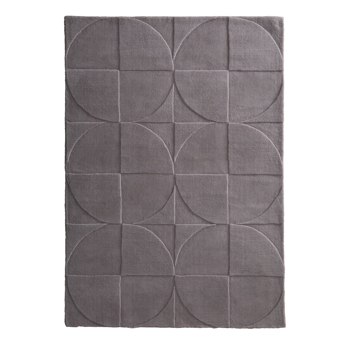 Origins Penny Mauve Light Purple Geometric Wool Rug