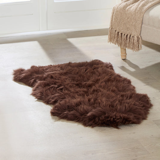 Brown Sheepskin Rug