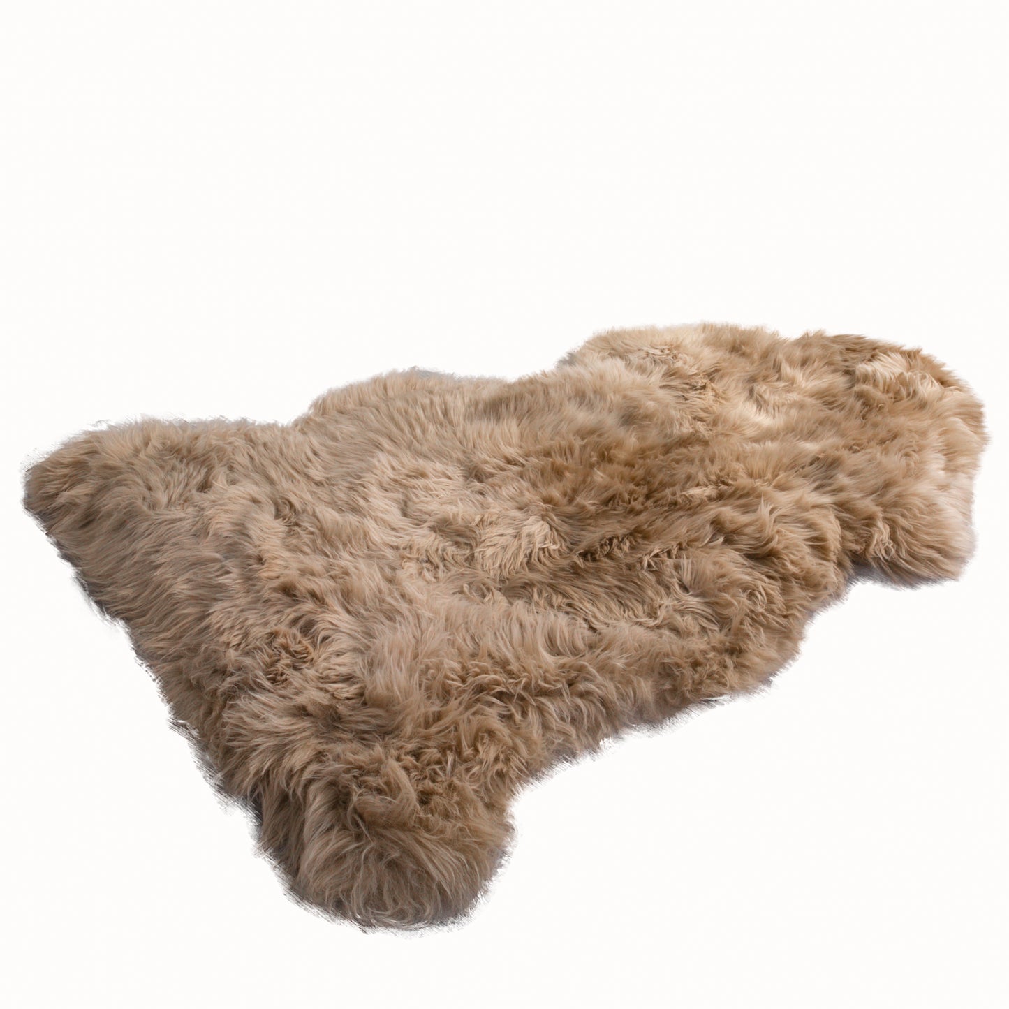 Small Light Brown Genuine NZ Super Soft Sheepskin Rug - 60cm x 110cm-120cm