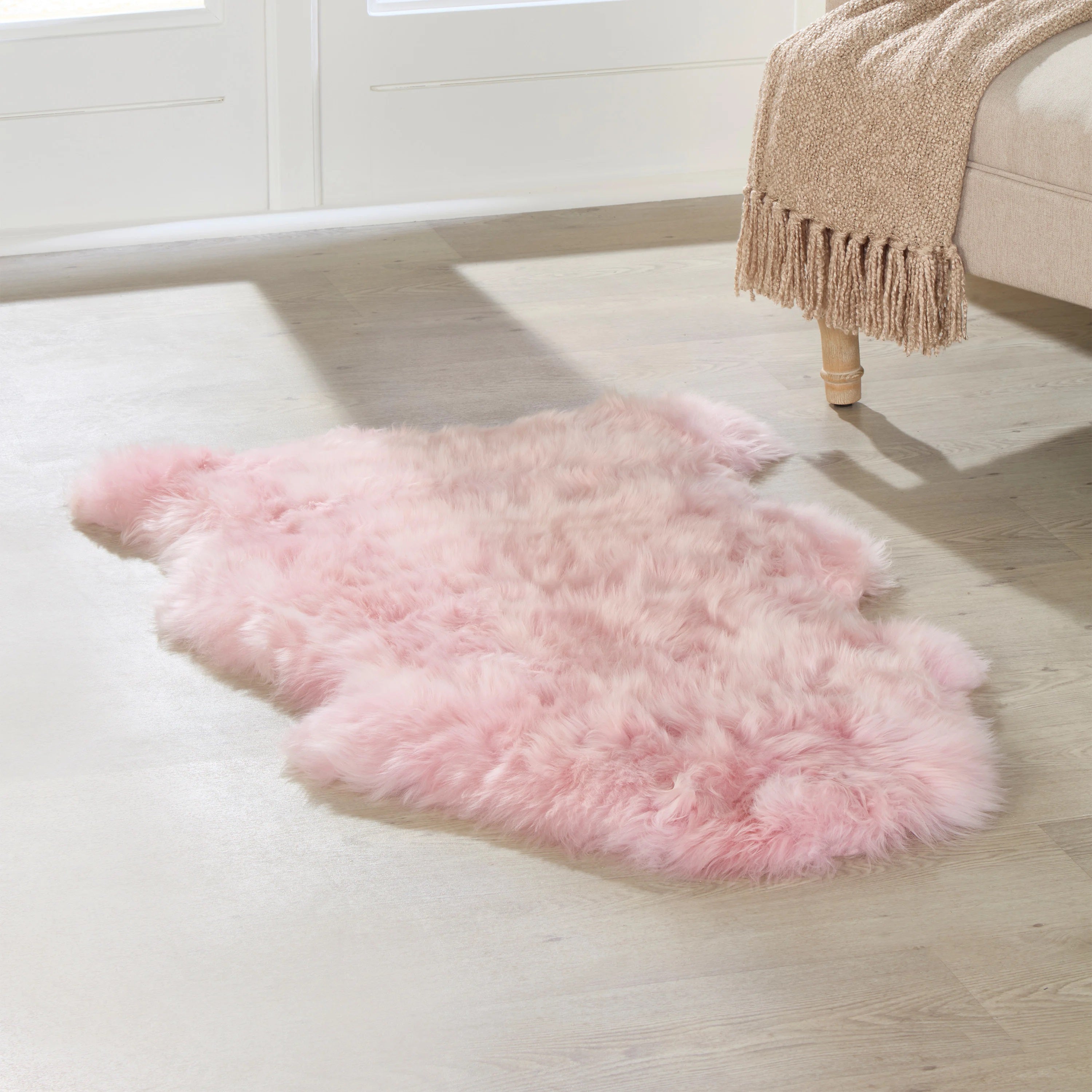 Blush Blush Pink Sheepskin Rug – Rugicity