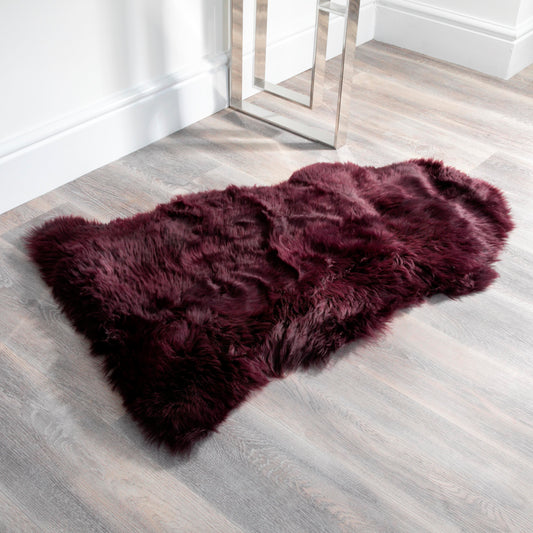 Purple Sheepskin Rug