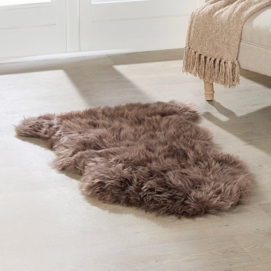 Taupe Sheepskin Rug