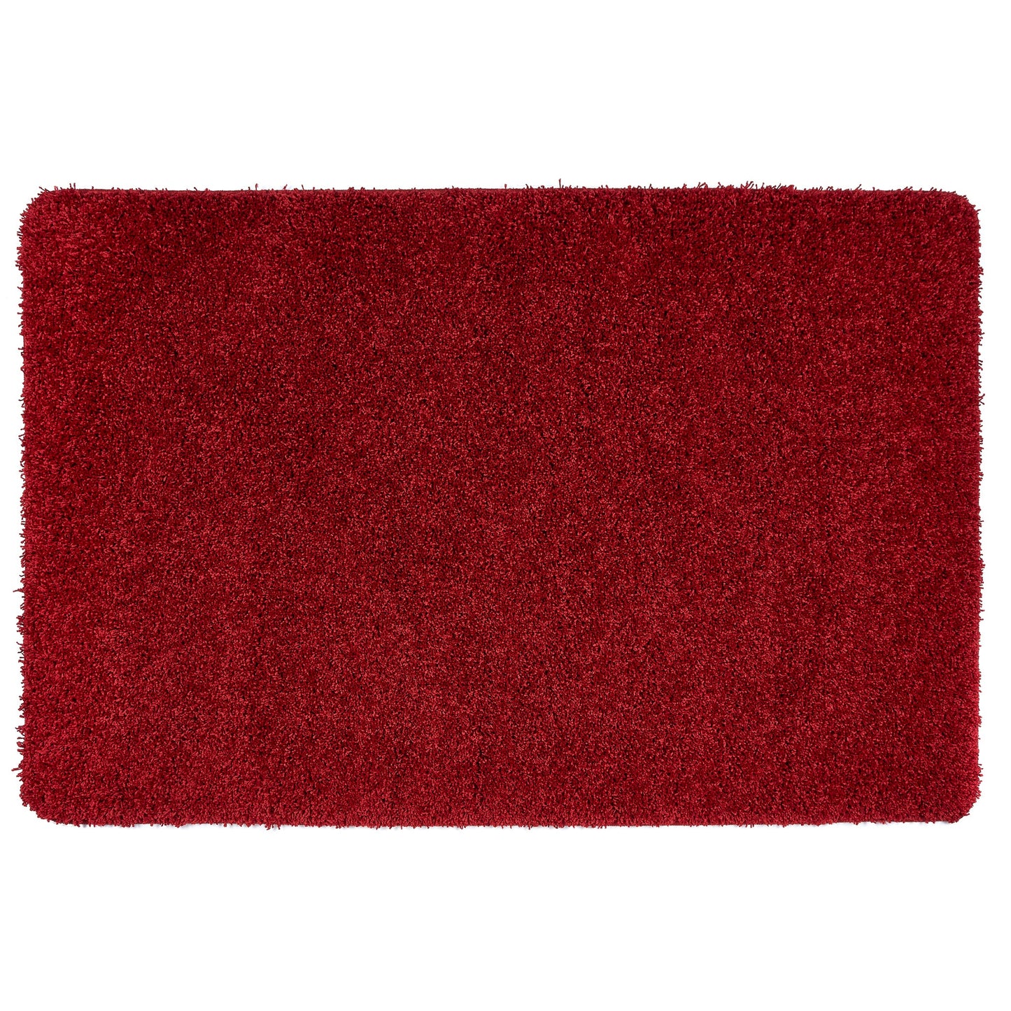 My Rug Red Medium Shaggy Machine Washable Rug 140cm x 200cm
