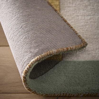 Origins Retro Deco Tan Wool Rug