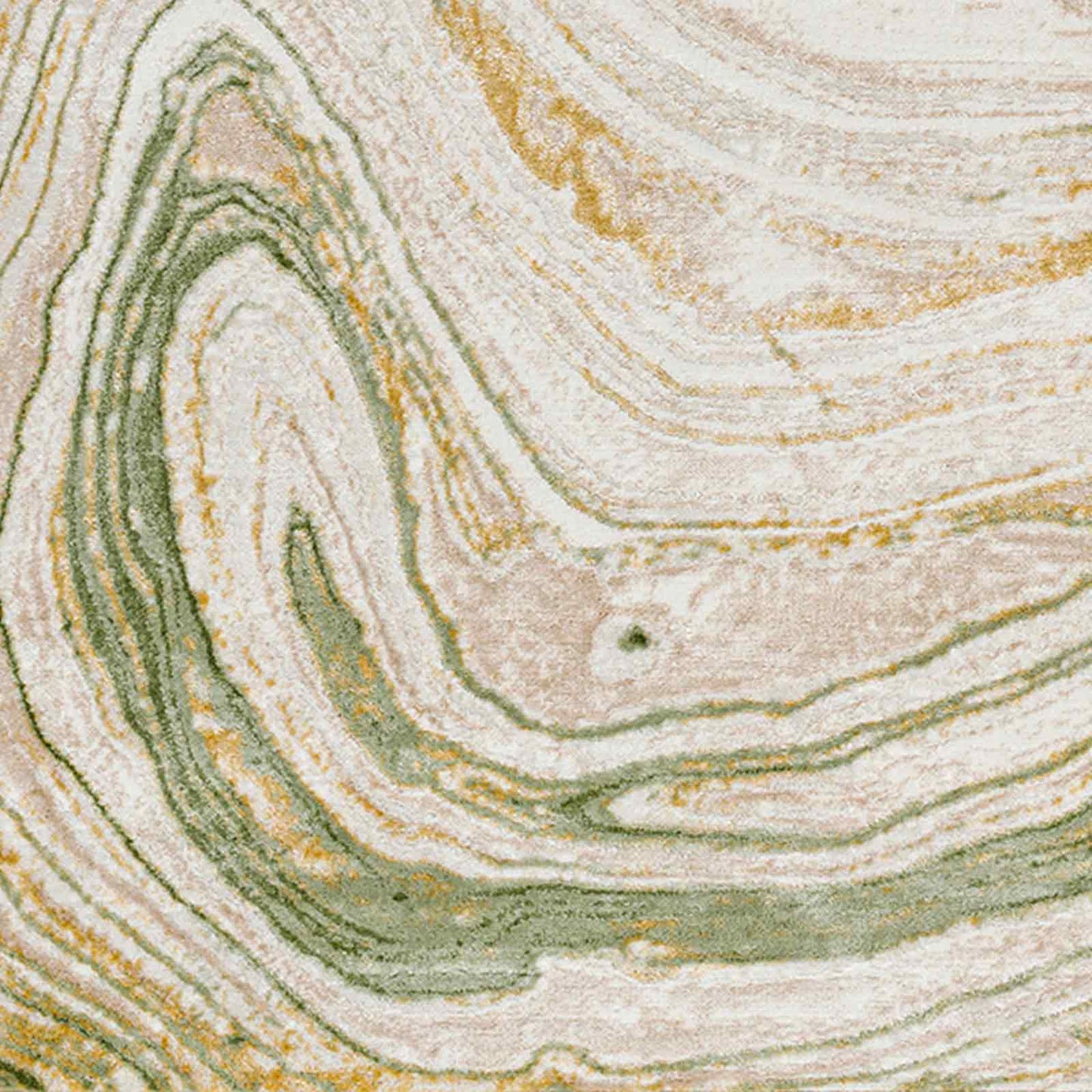 San Francisco Green Modern Abstract Rug