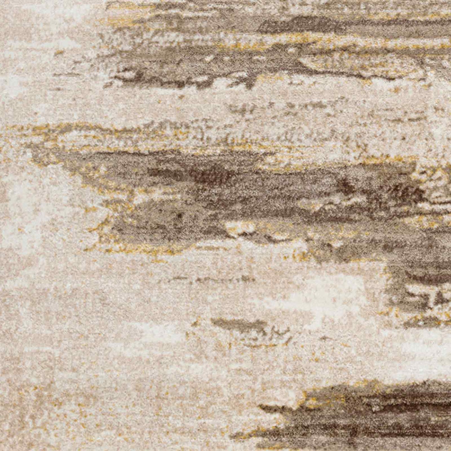 San Francisco Brown, Beige and Grey Abstract Modern Marble Rug