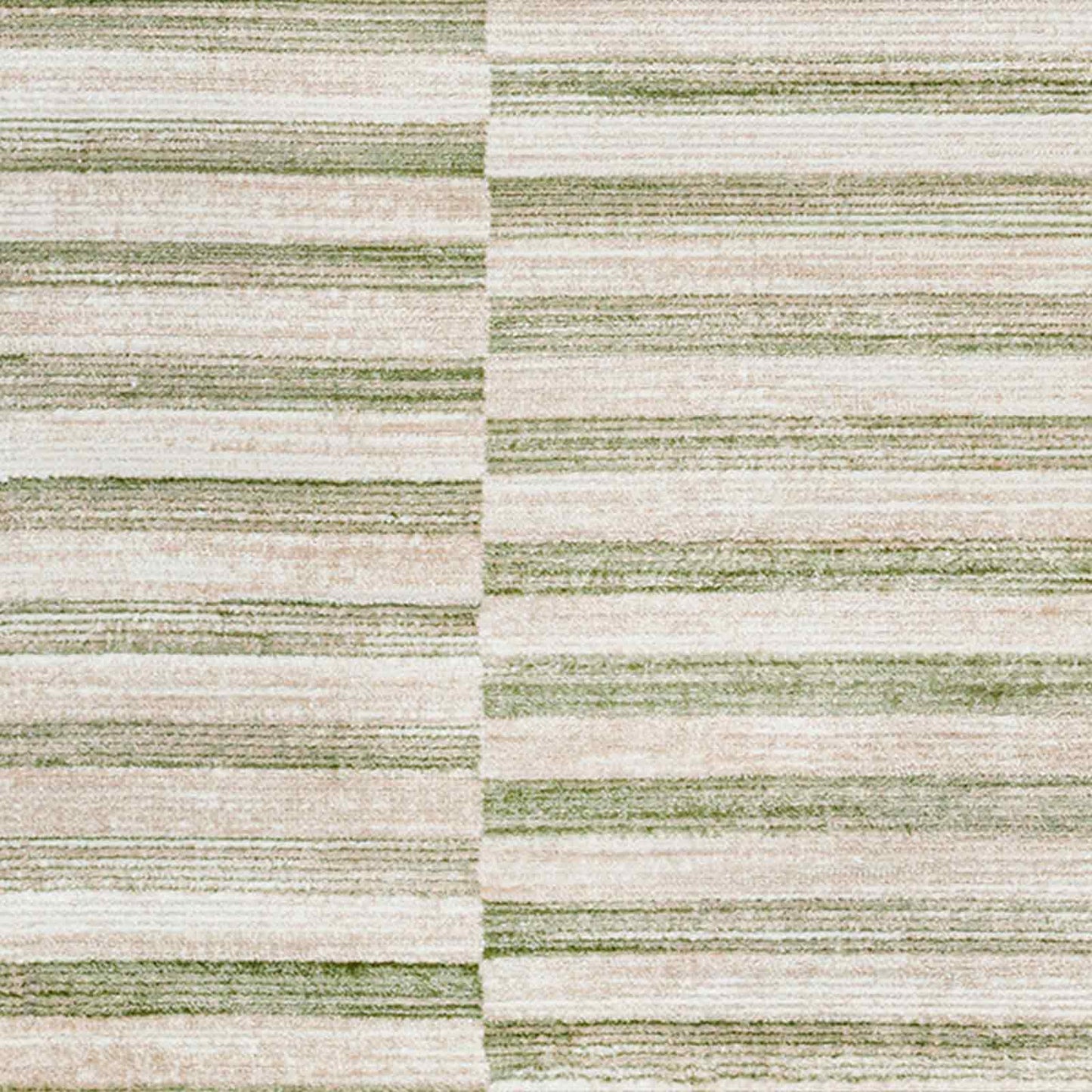 San Francisco Green Stripe Modern Rug