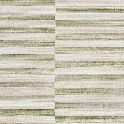 San Francisco Green Stripe Modern Rug