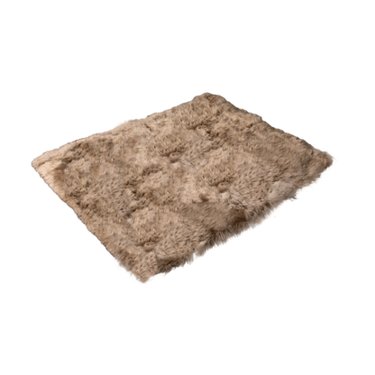 Light Brown Rectangular Genuine NZ Sheepskin Rug 130cm x 150cm