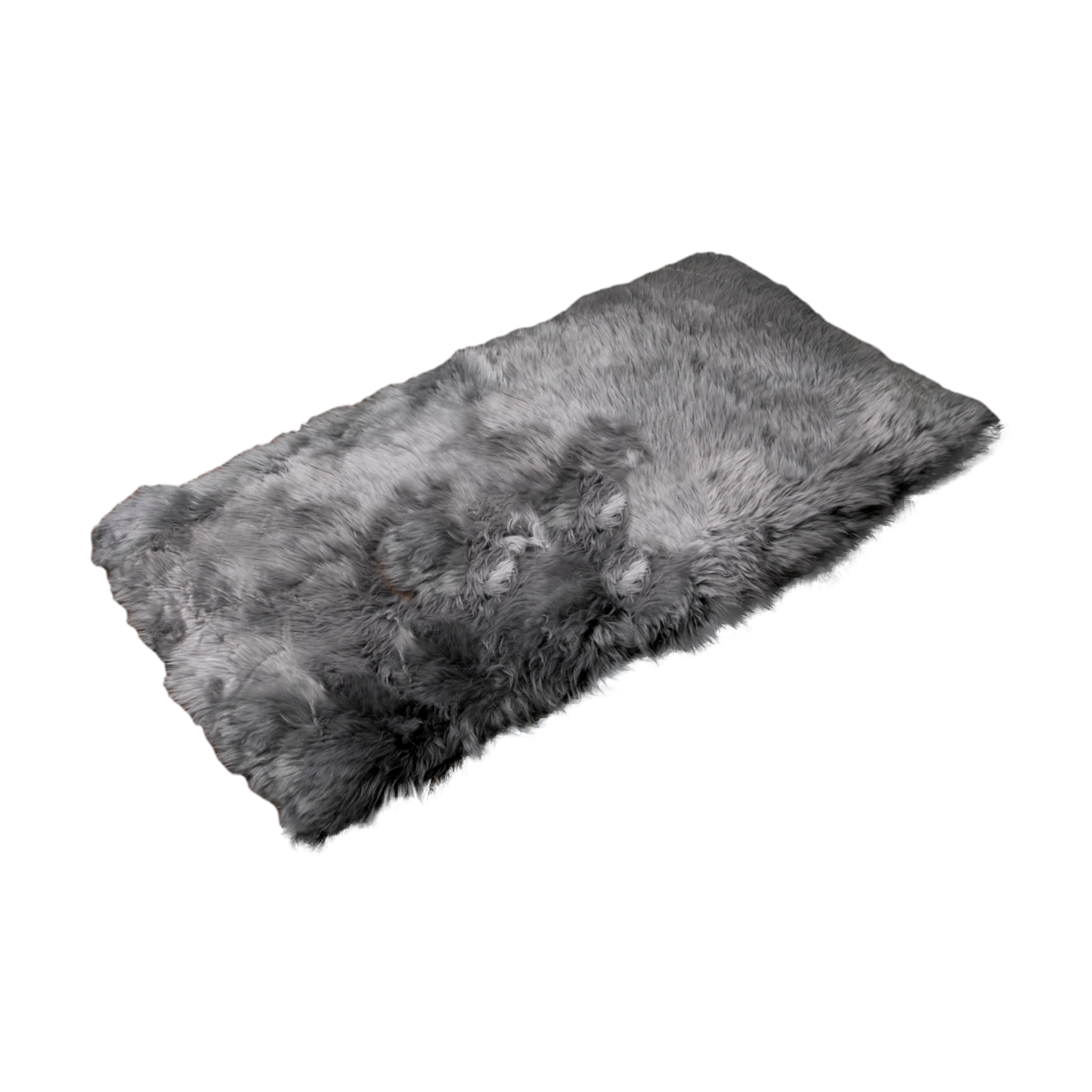 Grey Rectangular Genuine NZ Sheepskin Rug 70xm x 140cm