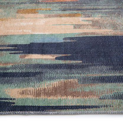 Origin Large Sedona Washable Rust & Navy Rug 160cm X 230cm