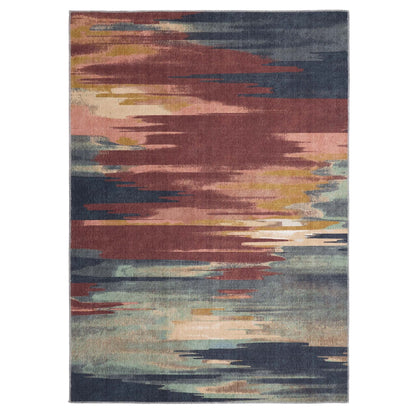 Origin Large Sedona Washable Rust & Navy Rug 160cm X 230cm